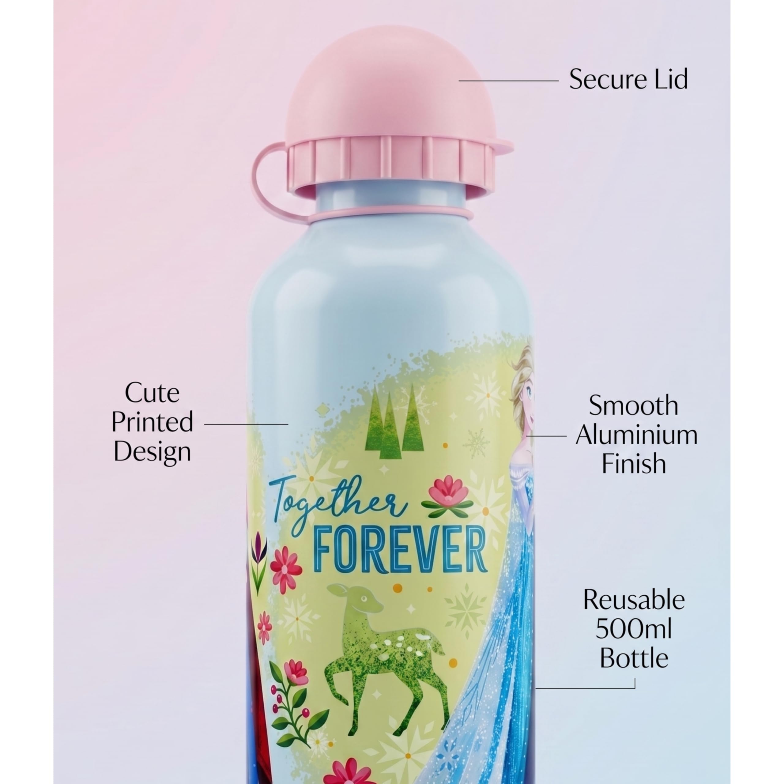 Disney Frozen Aluminium Water Bottle 500ml