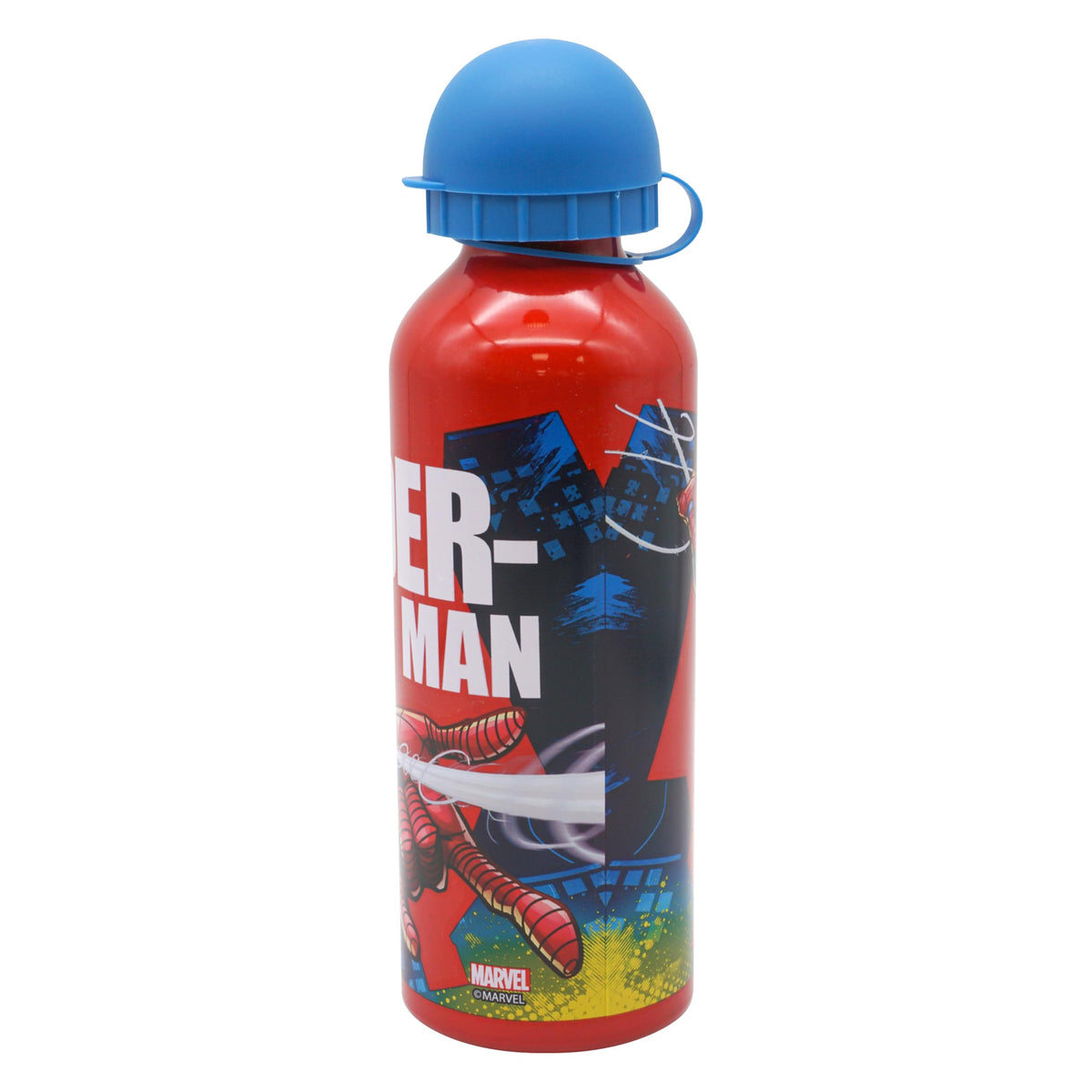 Spider-Man Kids Licensed Aluminium Water Bottle 500ml - Red