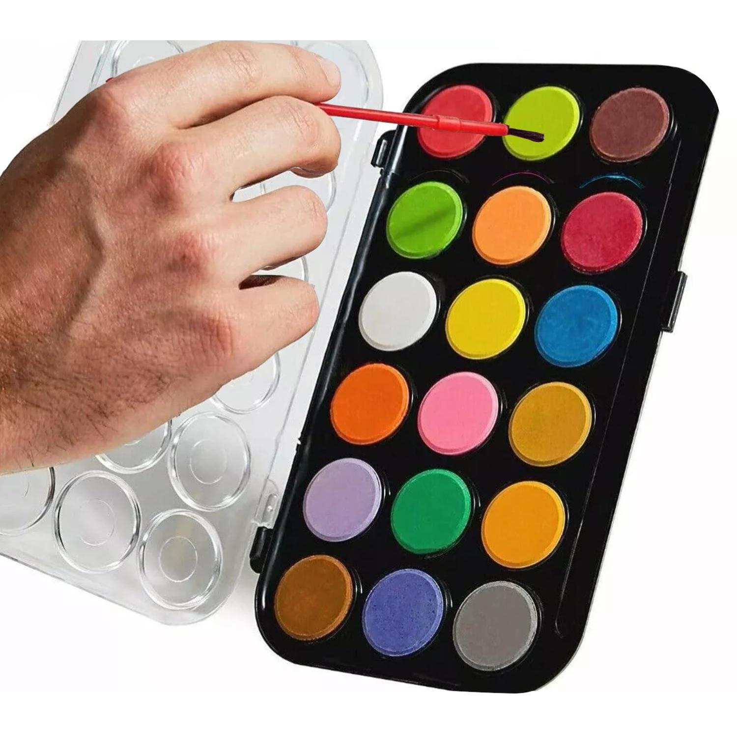 Watercolour Paint Set 18 Colours with Brush
