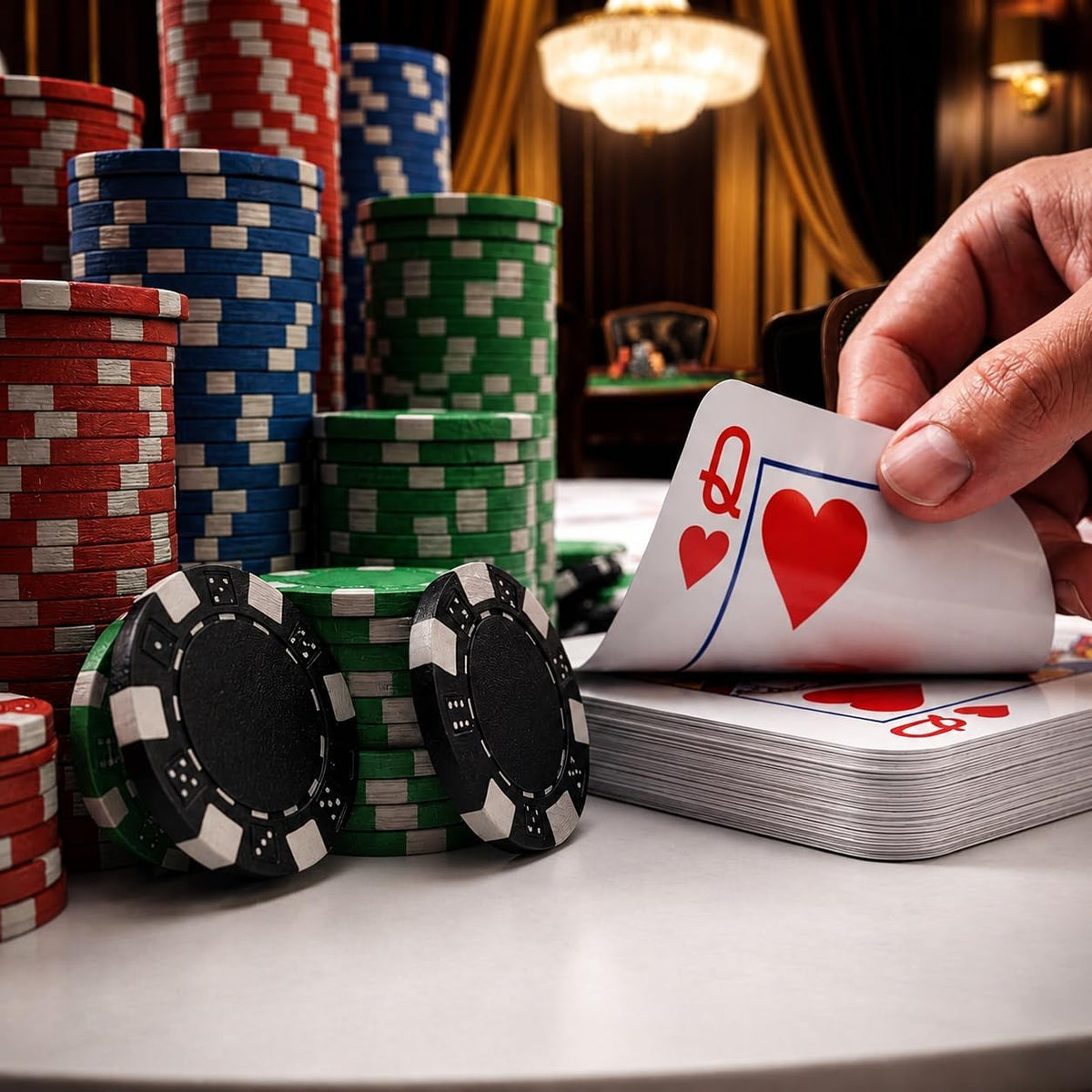 Giant Poker Set with Cards & Chips – view 2