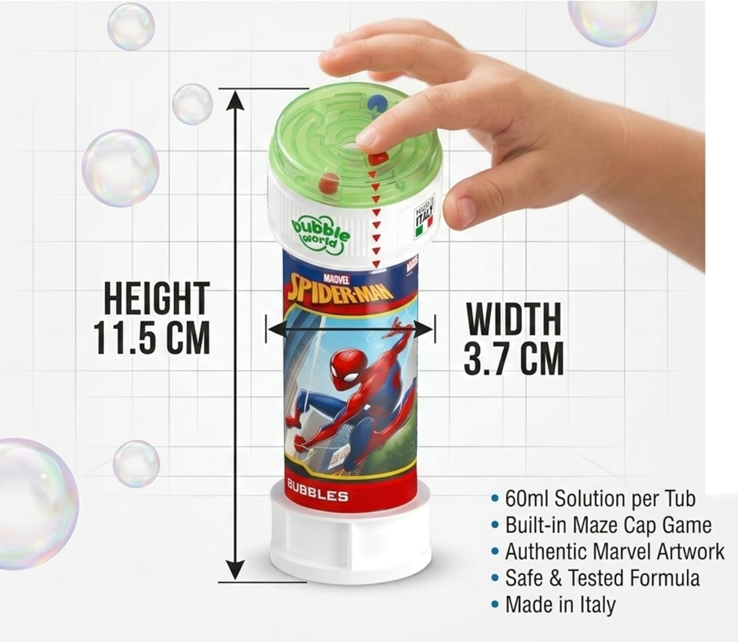 60ml Bubble Tube with Puzzle Lid