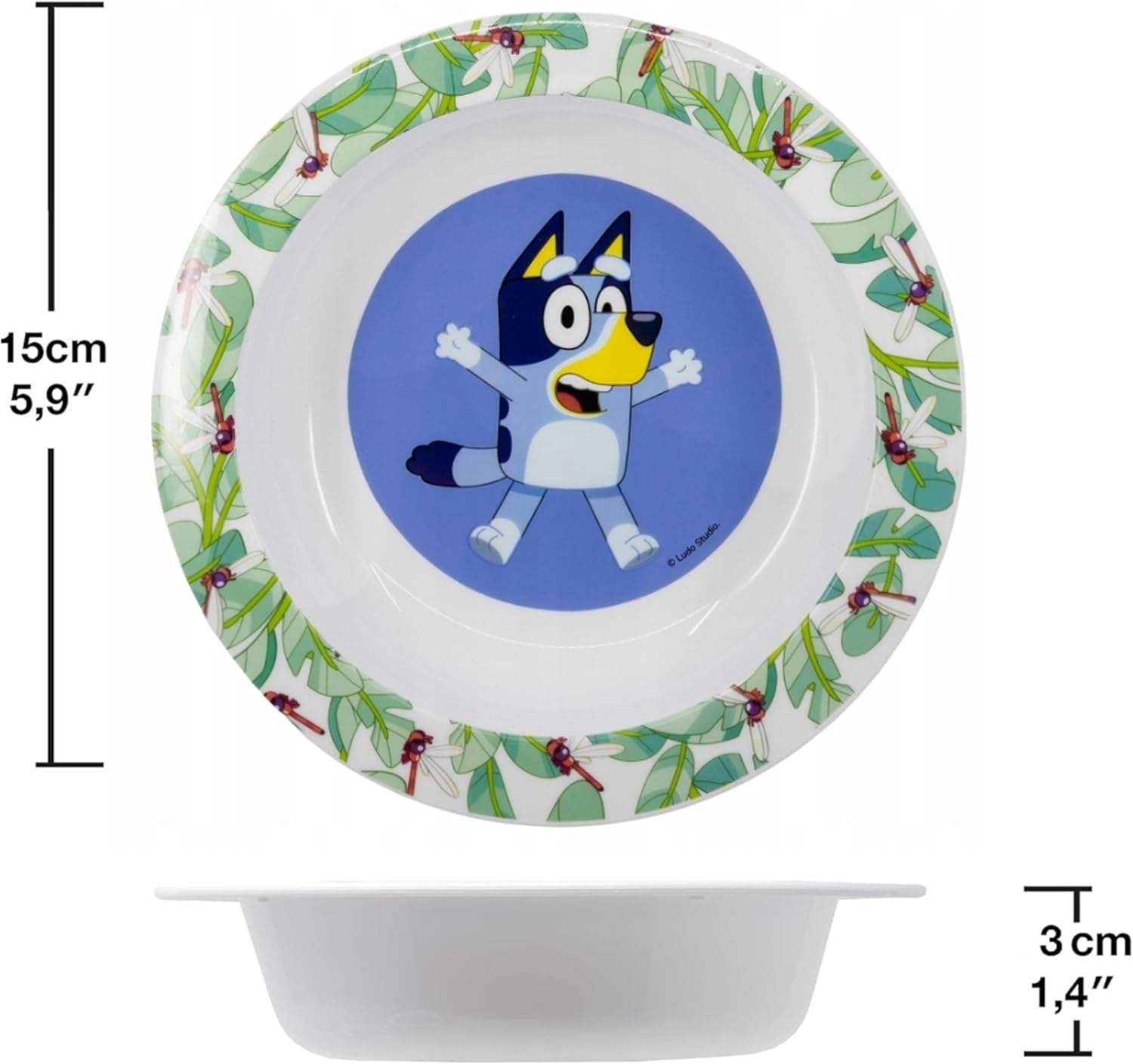 5PC Kids Cartoon Reusable Dinnerware Set