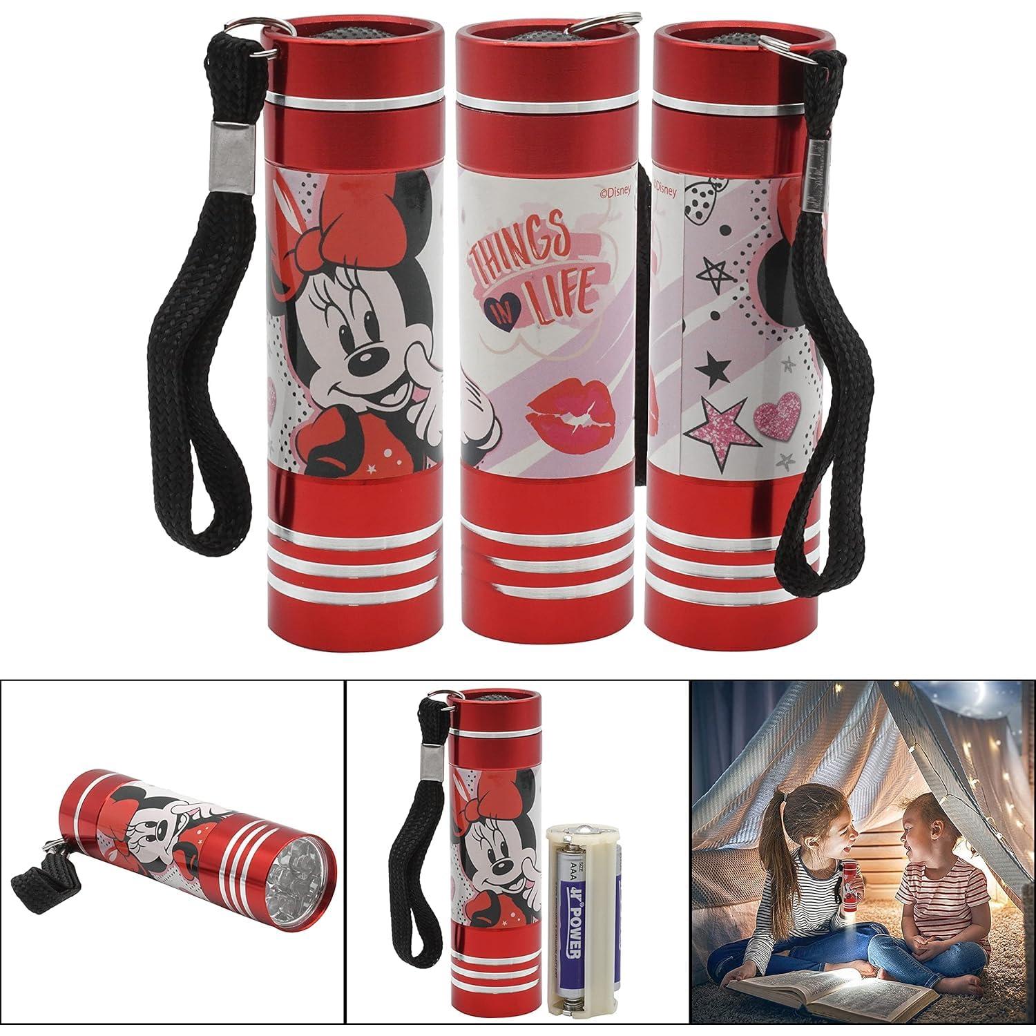 Minnie Mouse LED Torch for Kids – Aluminium Flashlight with 9 LEDs