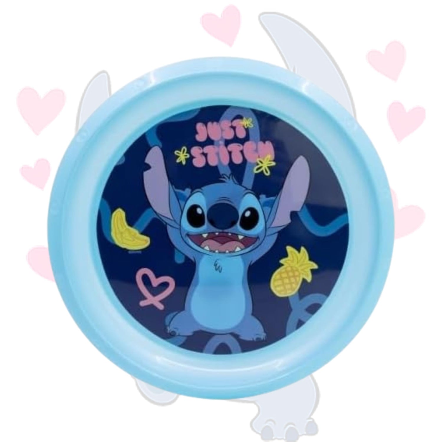Kids 22cm BPA-Free Plastic Dinner Plate Reusable Round Snack Plate