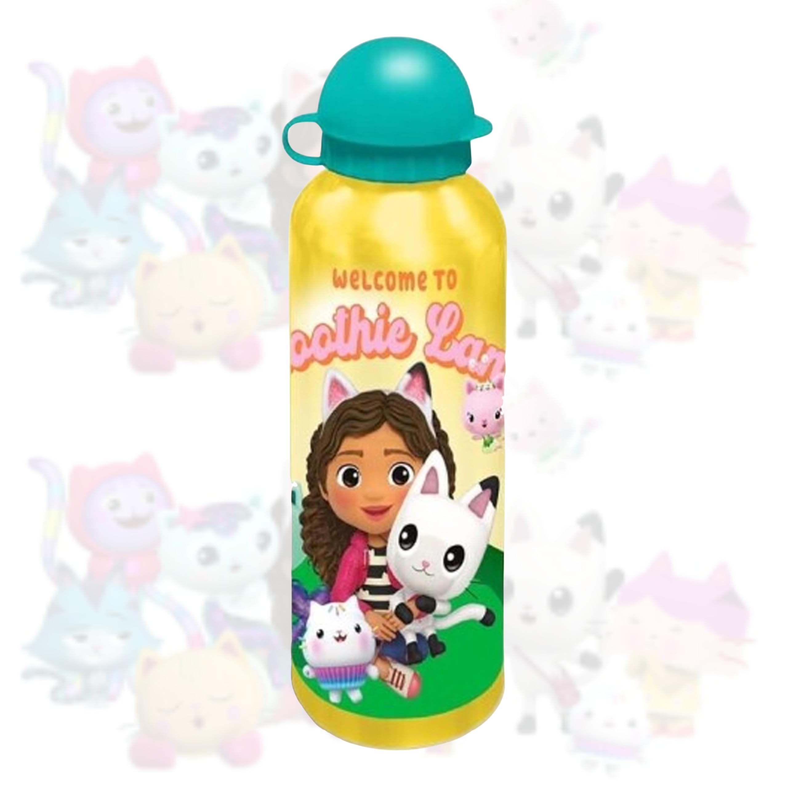 Gabbys Dollhouse Aluminium Water Bottle 500ml