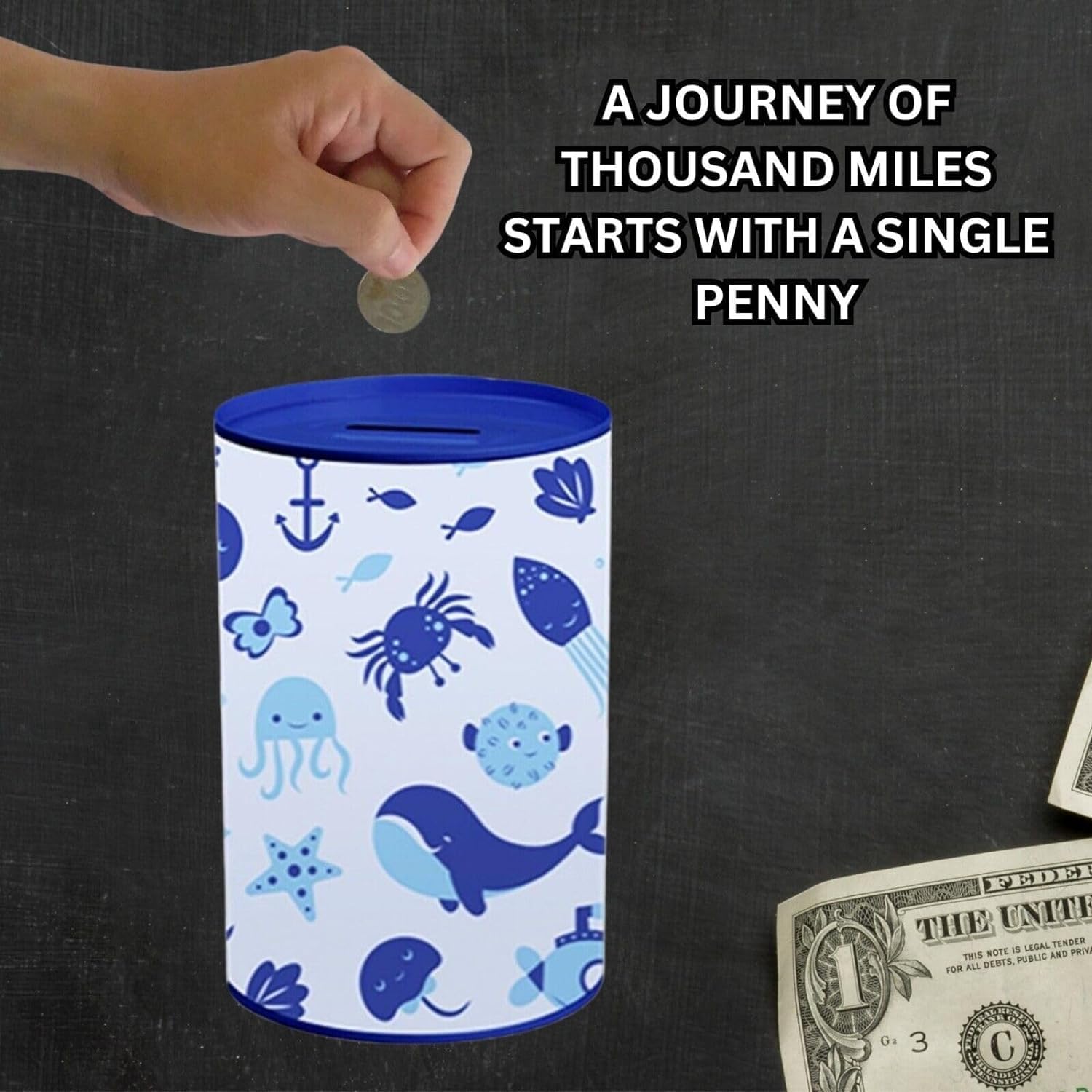Random 1Pc Character Money Box Tin