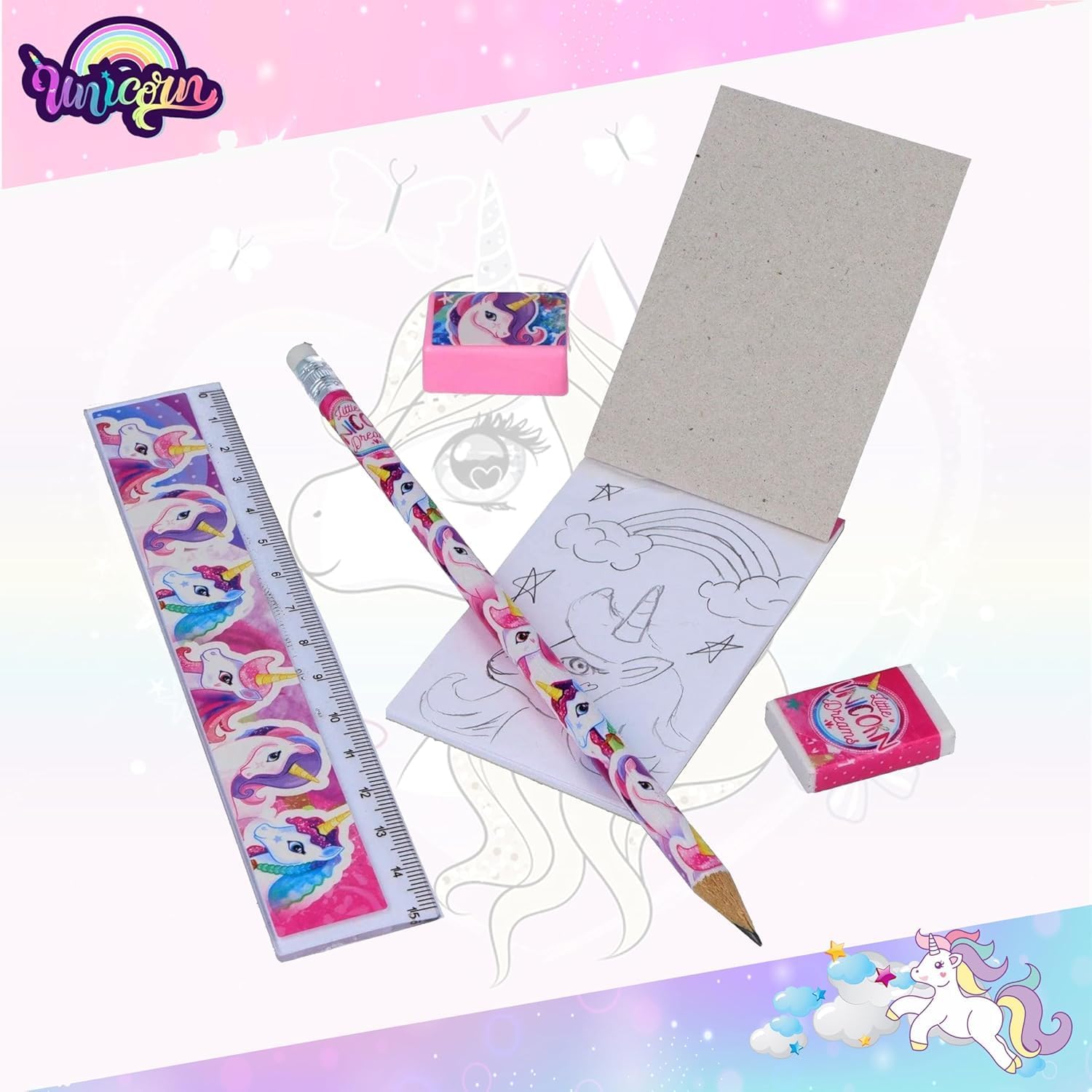 5Pcs School Stationery Set