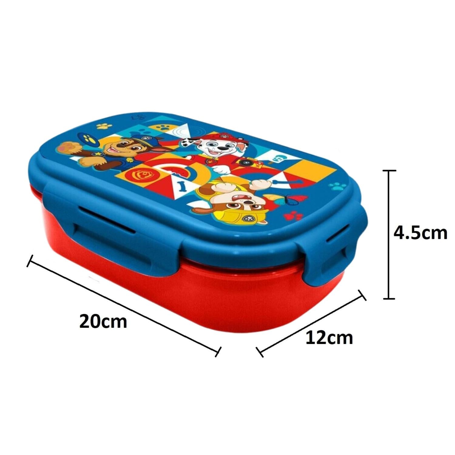 Kids BPA Free Plastic Lunch Box with Cutlery - Assorted