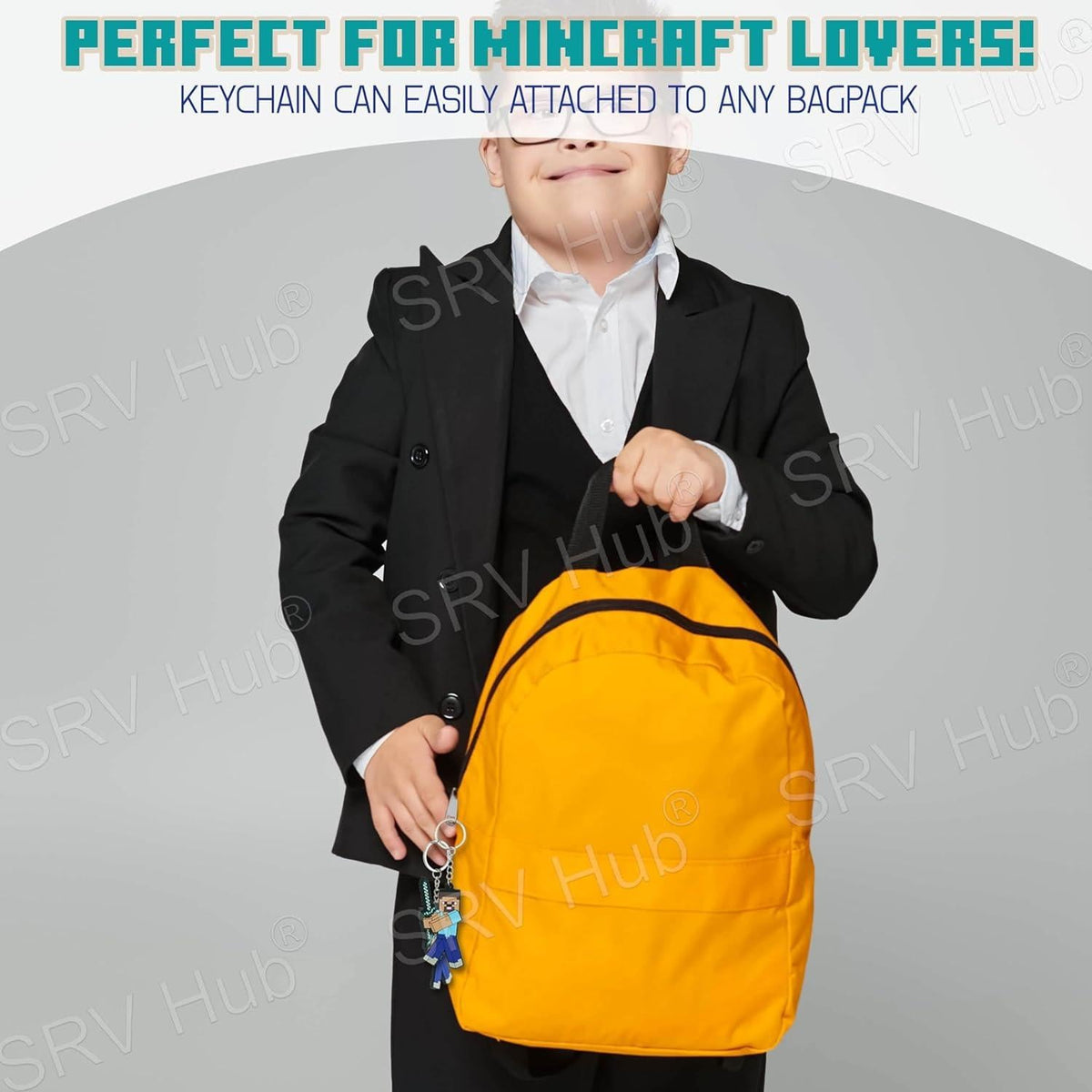 Minecraft Steve Kids Licensed Soft PVC Minecraft Key Chain – view 5