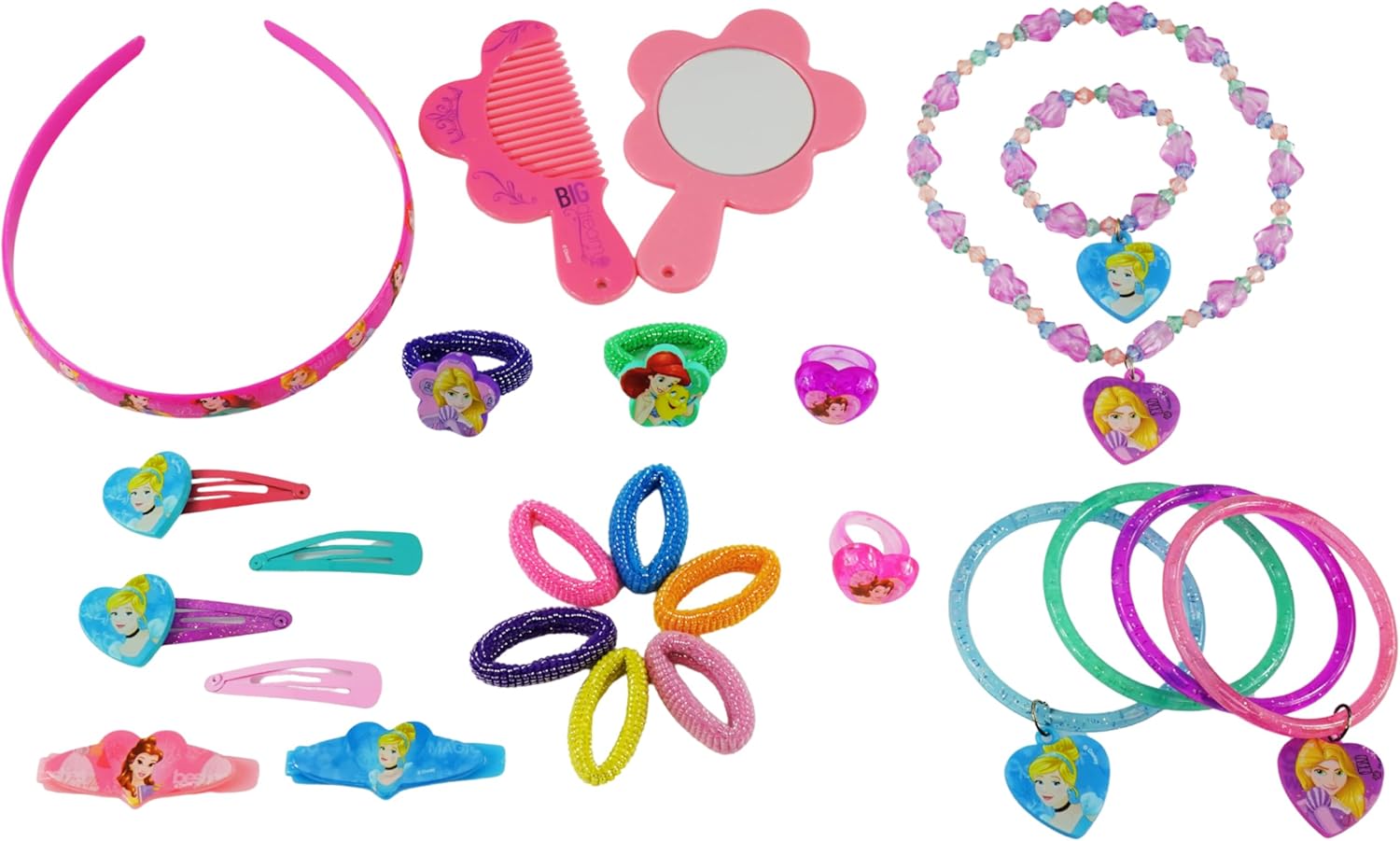 Disney Girls Hair Accessories Set