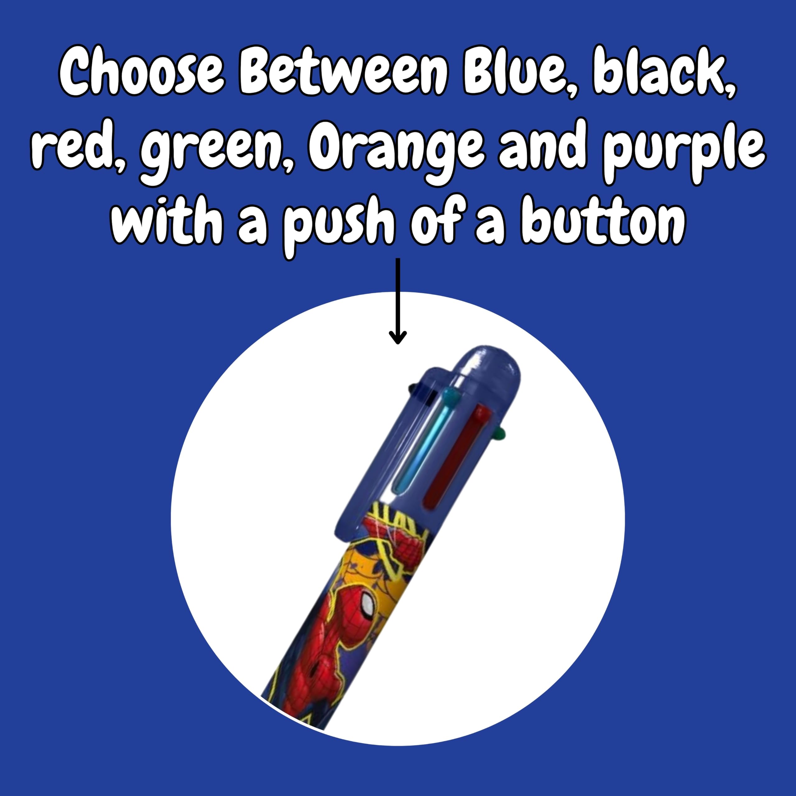 6 Color Pen Character Printed