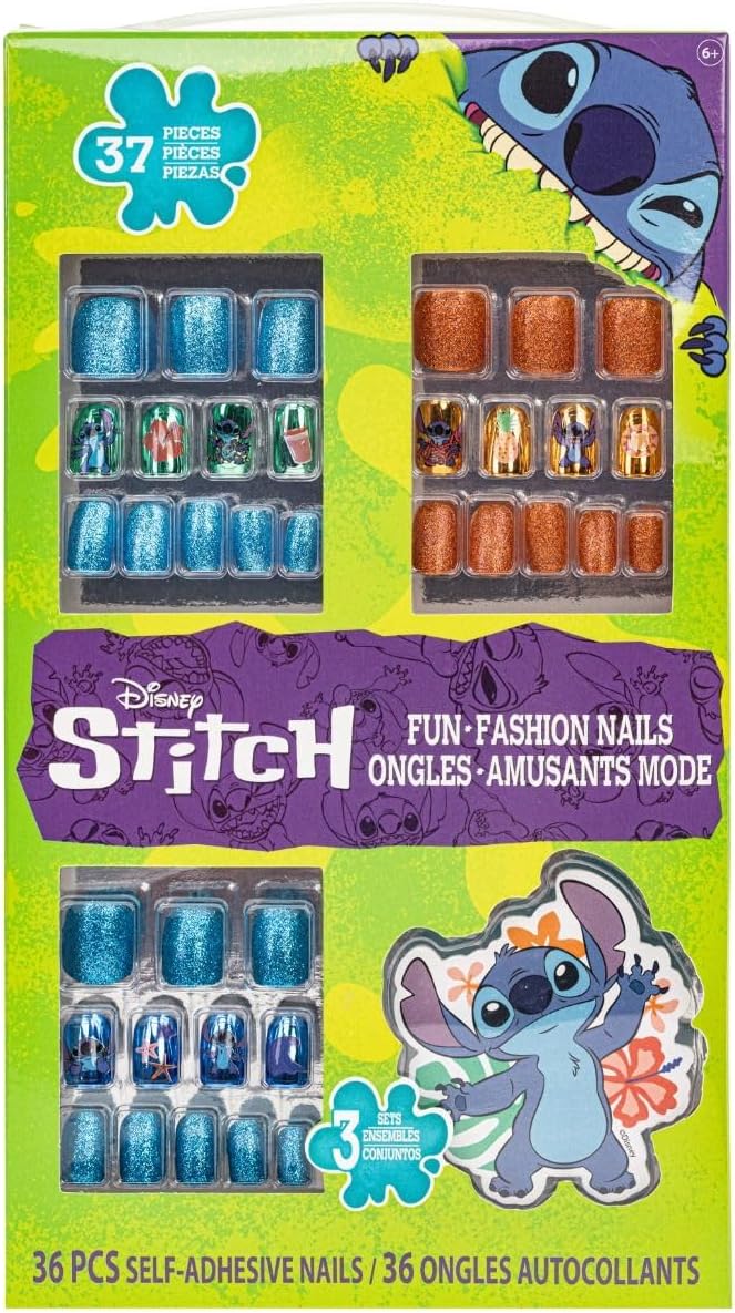 Stitch 37Pc Press-On Nails Set with Nail File