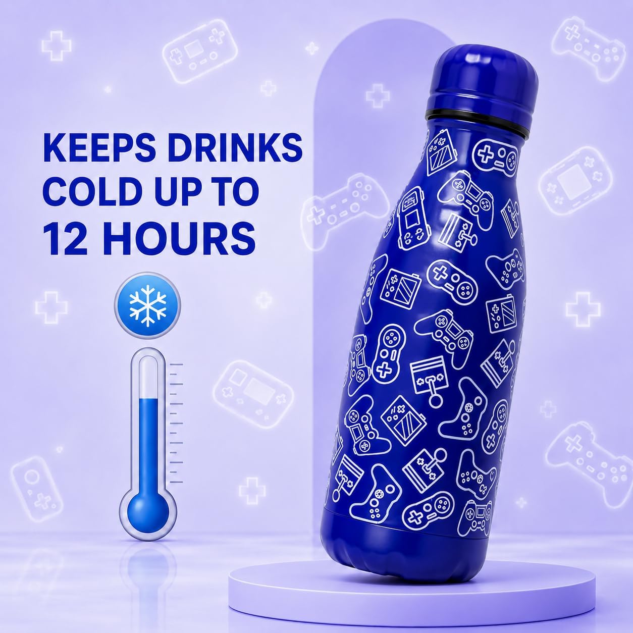 350ml Boys Insulated Metal Water Bottle