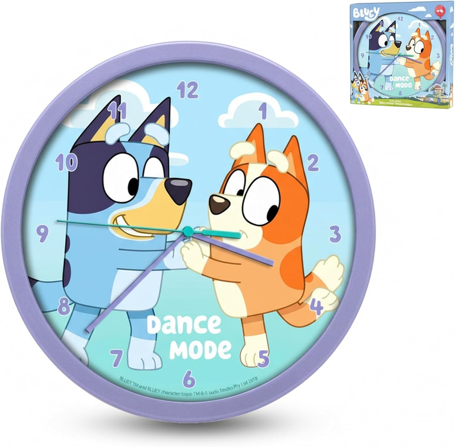 Children Modern Wall Clock Battery Operated, Wall Decor Gift for Kids