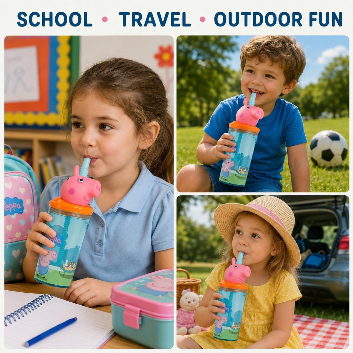 3D Figurine Peppa Pig Tumbler - 360ml – view 5