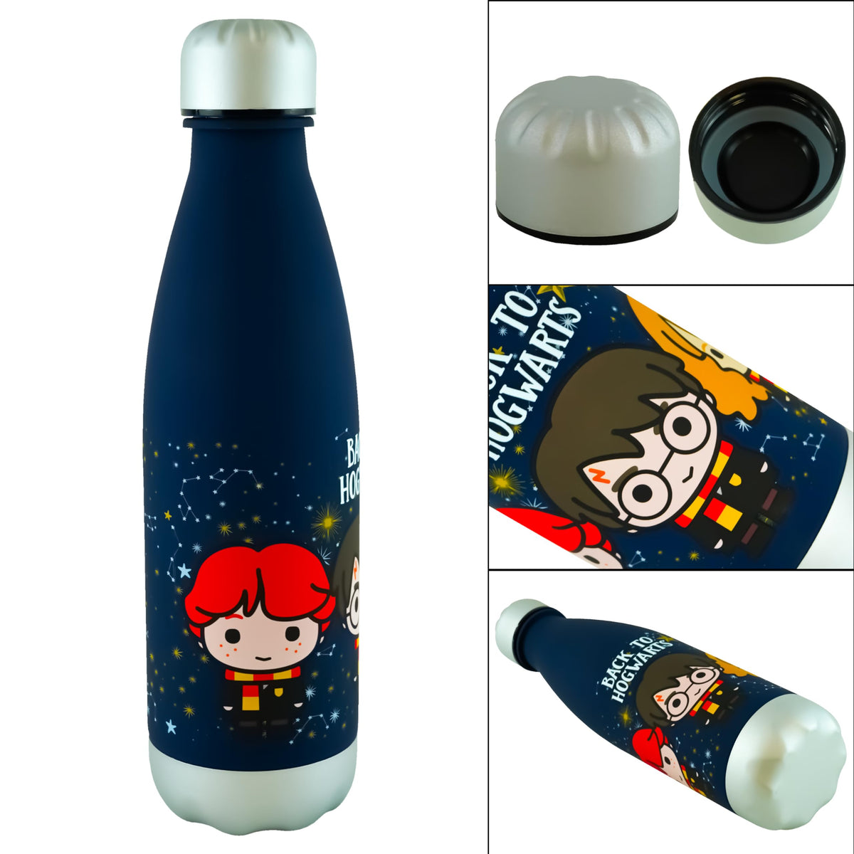 Harry Potter Kids Licensed 650ml Soft Touch Leak-Proof Water Bottle – view 7