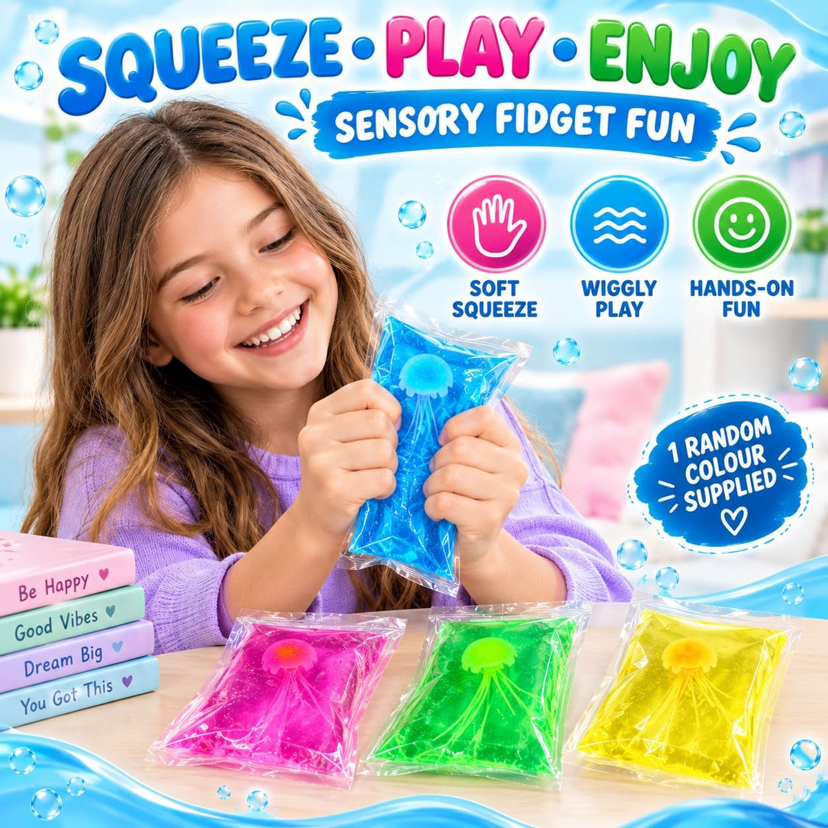 1x Jelly Fish Water Snake Toy 13cm