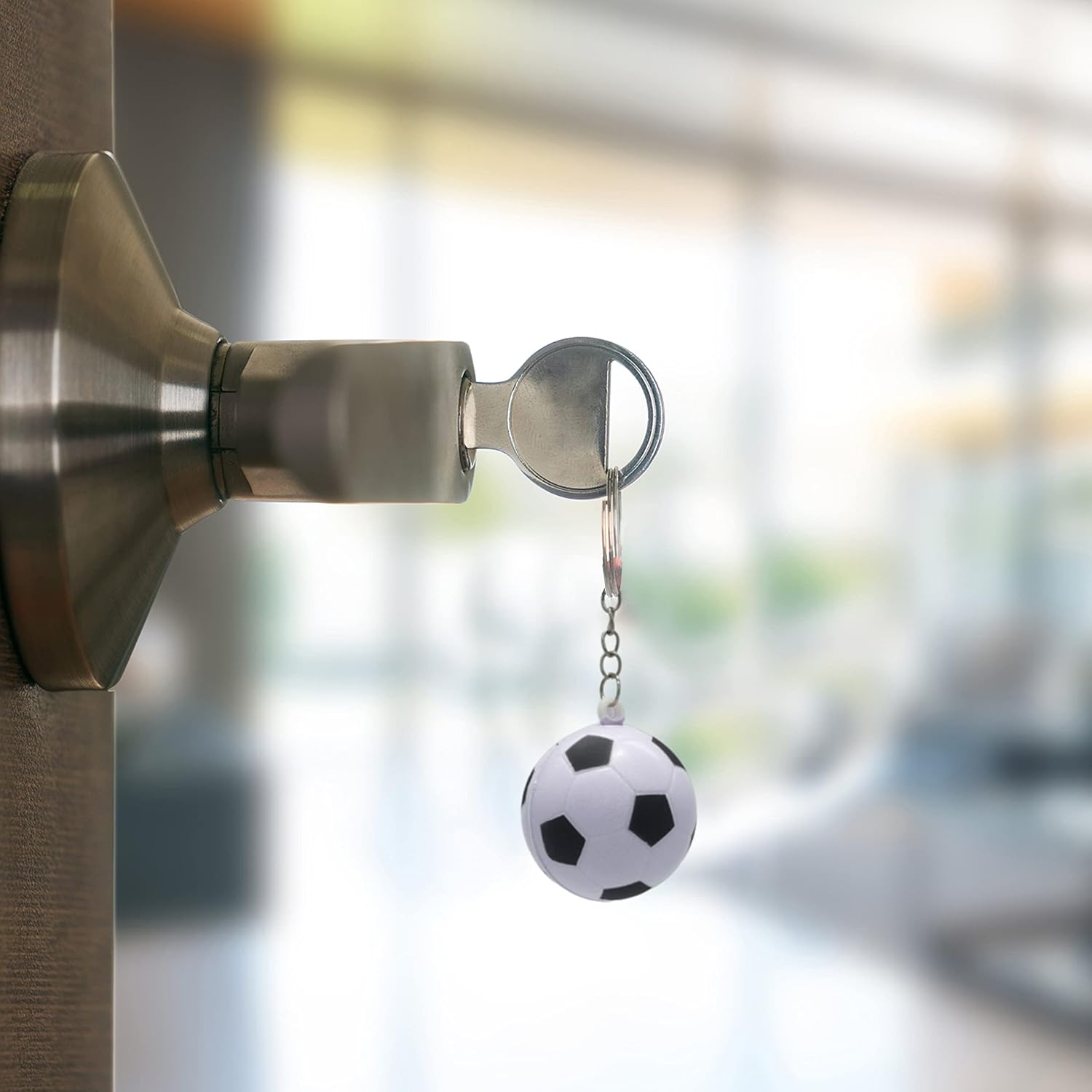 9cm Foam Sports Ball Keyring