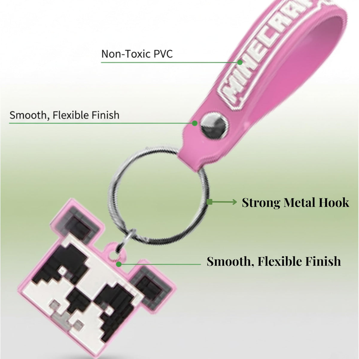 Minecraft Panda Kids Licensed Minecraft PVC Keychain – view 2