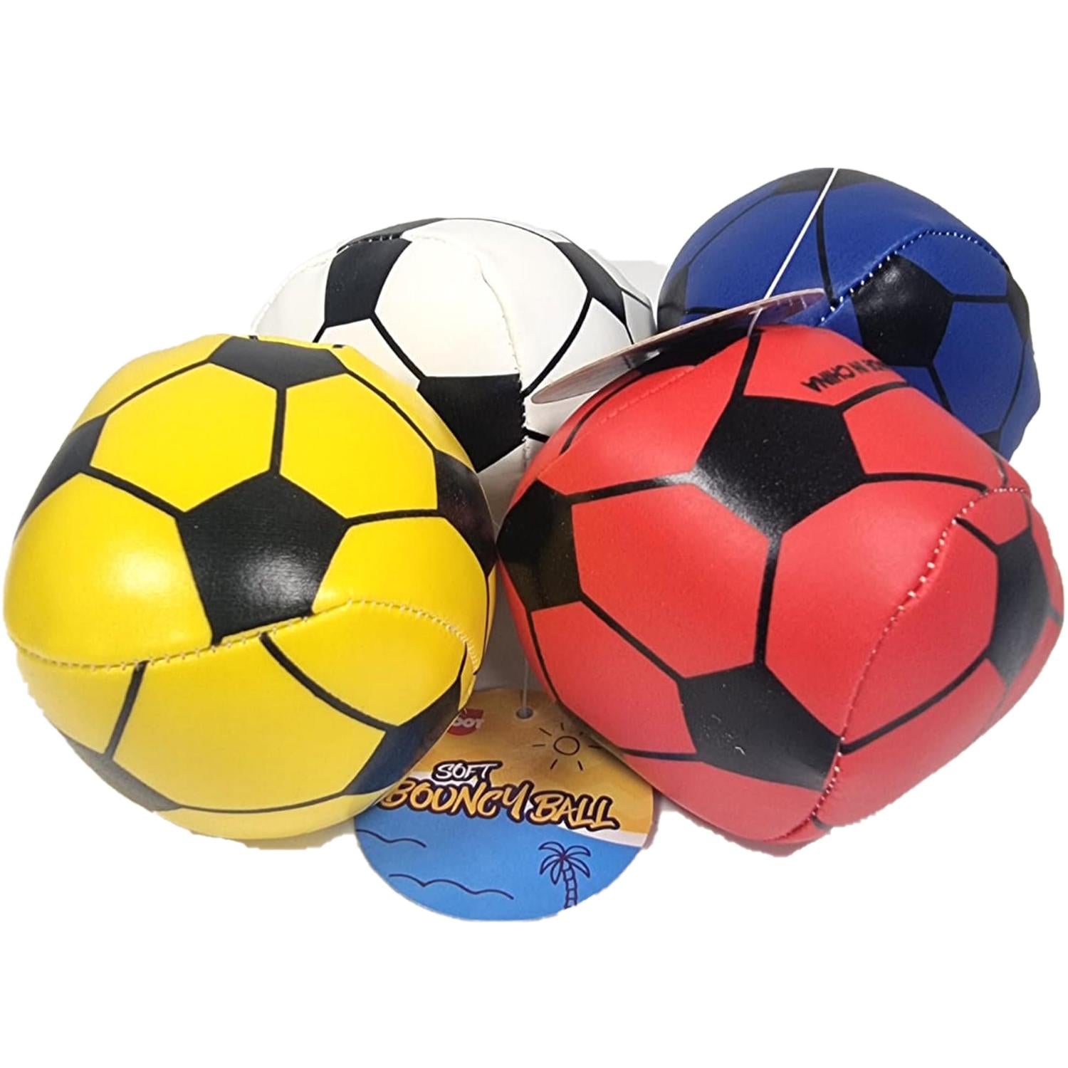 4 Pcs Random Colors Soft Bouncy Hexagonal Ball 7cm