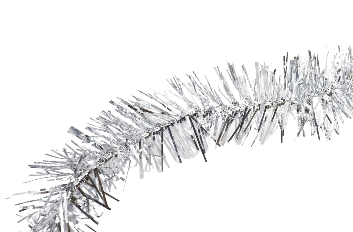 Christmas Garland Shiny Thin Tinsel 50ft (15m)