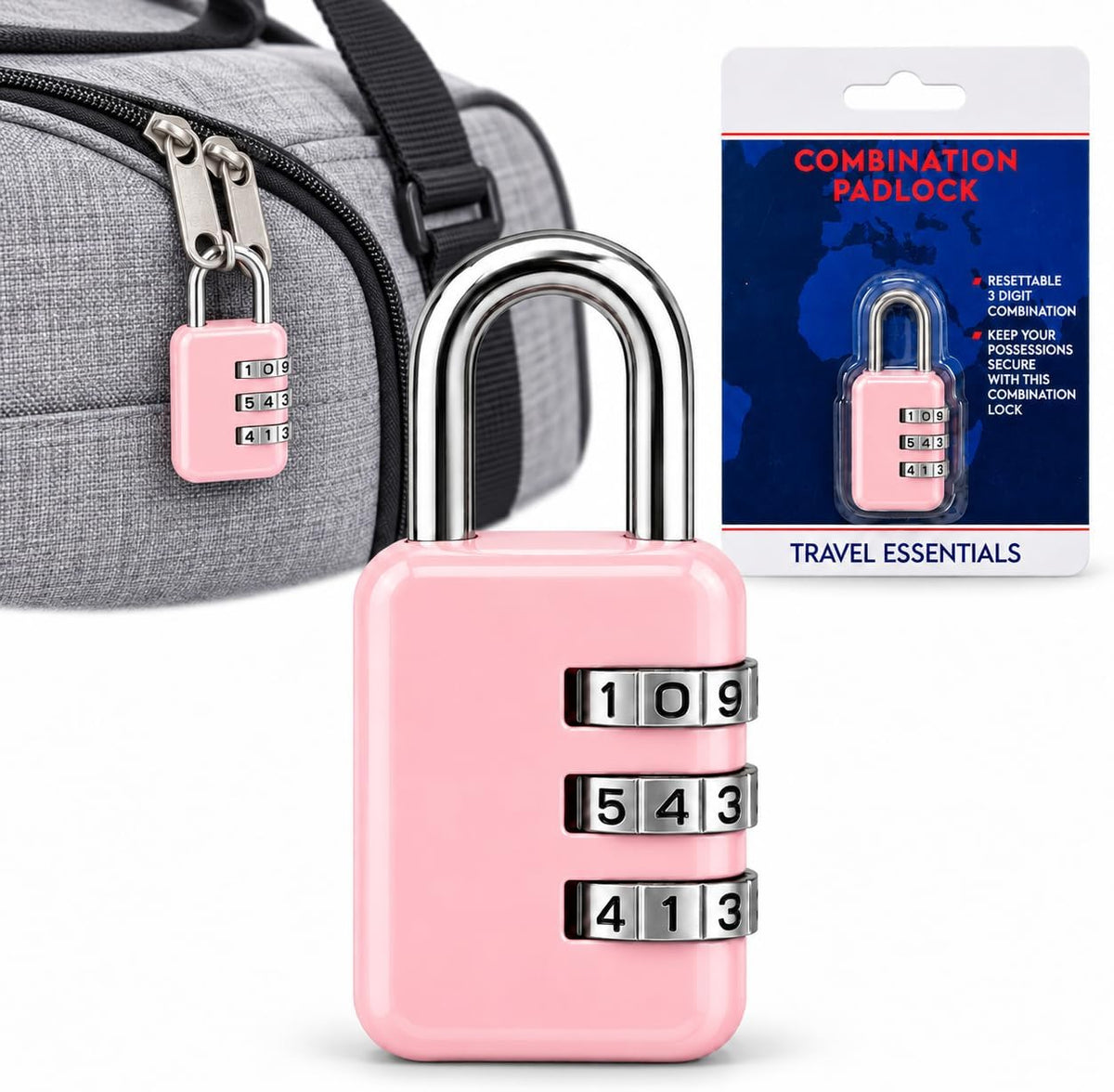 3 Dial Combination Padlocks