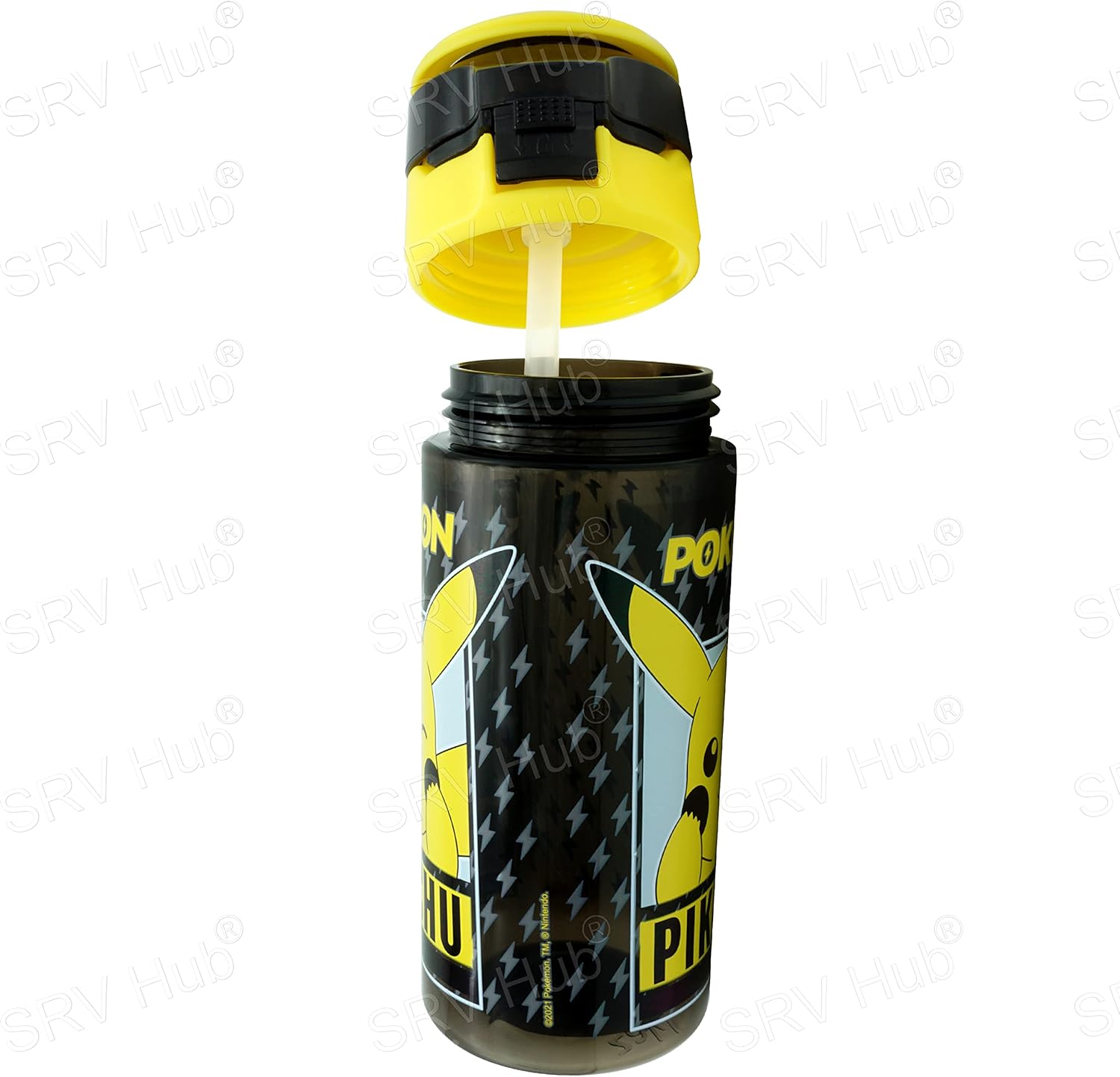 500ml Pokemon Lockable Water Bottle with Popup Straw BPA Free
