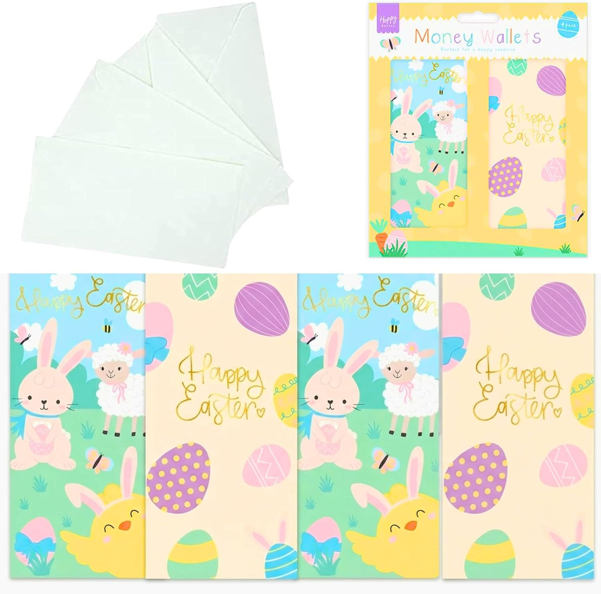 4Pk Easter Money Wallets with Envelopes - Image 1