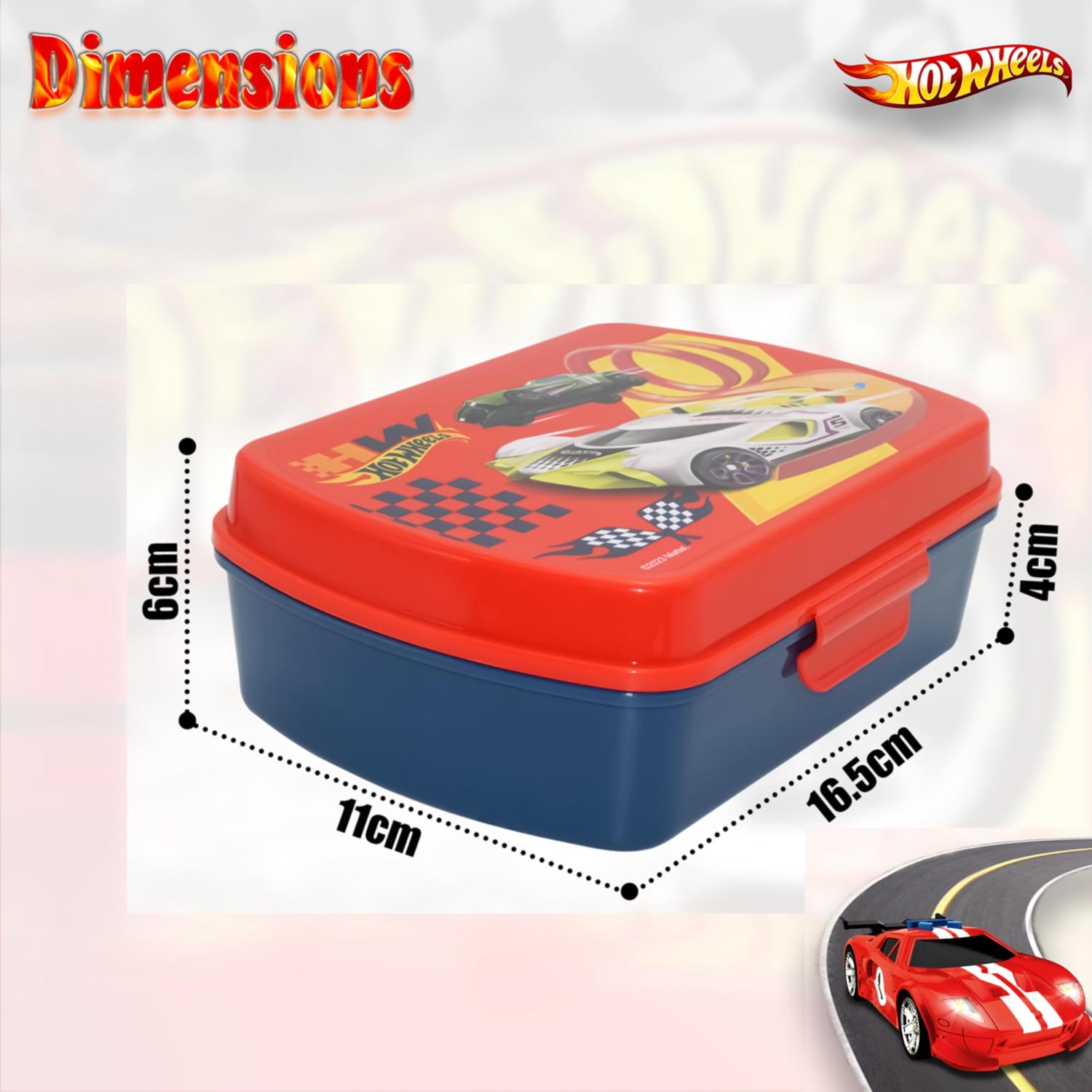 Kids BPA Free Plastic Lunch Box with Cutlery - Assorted