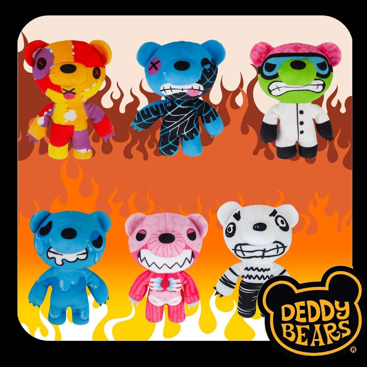 Doodlebear Halloween Plush Deddy Bears Coffin - 15cm Series 3