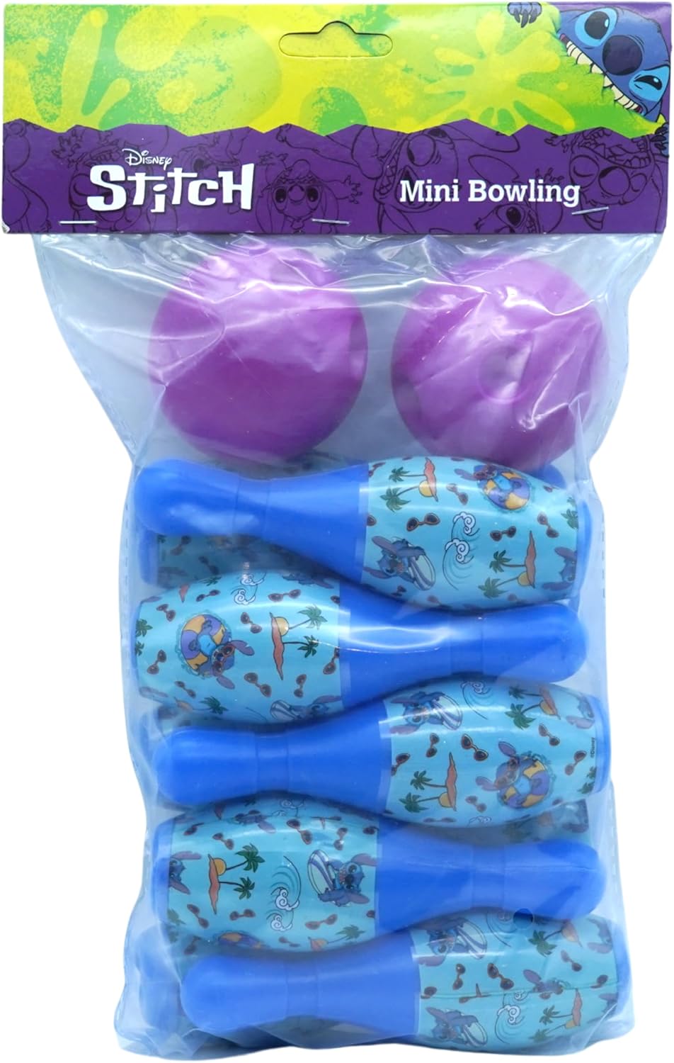 11cm Kids Mini Bowling Toy Set - 10 Pins & 2 Balls