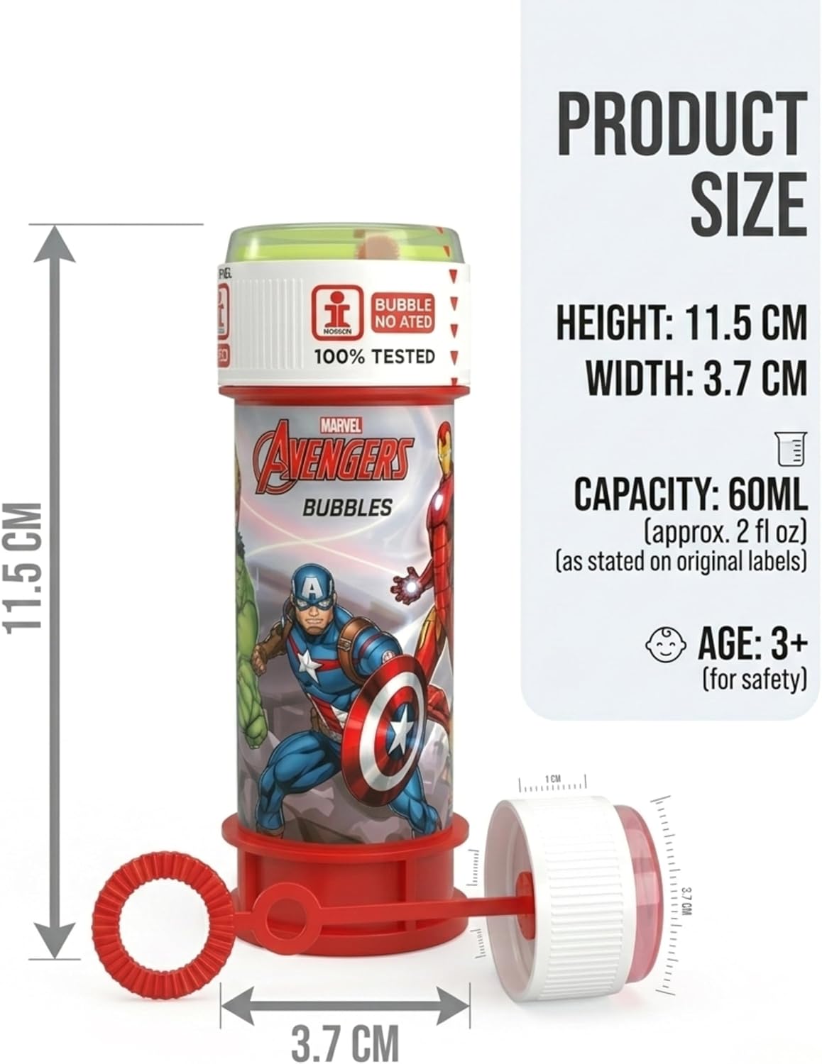 60ml Bubble Tube with Puzzle Lid