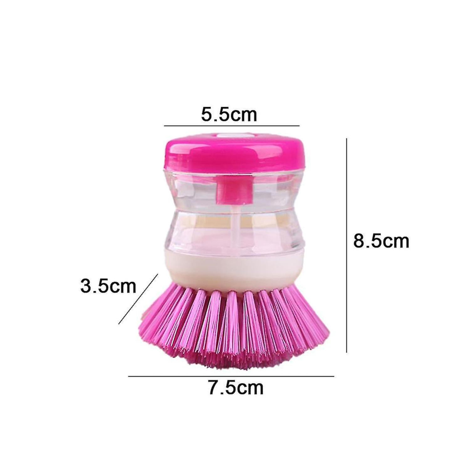 Soap Dispensing Washing Up Brush Kitchen Cleaning Scrubber