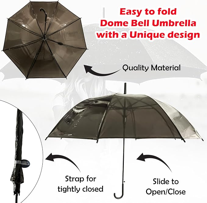 Black Kids Licensed Classic Umbrella 70cm – view 5