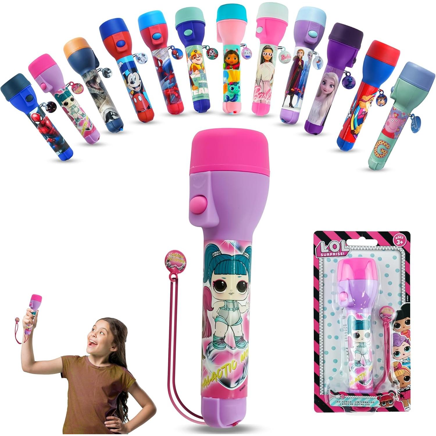 Kids LED Big Torch – Flashlight with Lanyard - Assorted