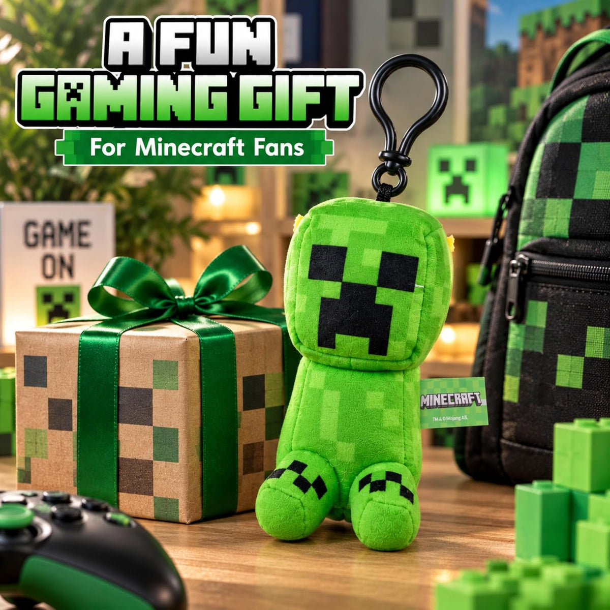 Creeper Kids Licensed 3D Plush Clip On Keyring