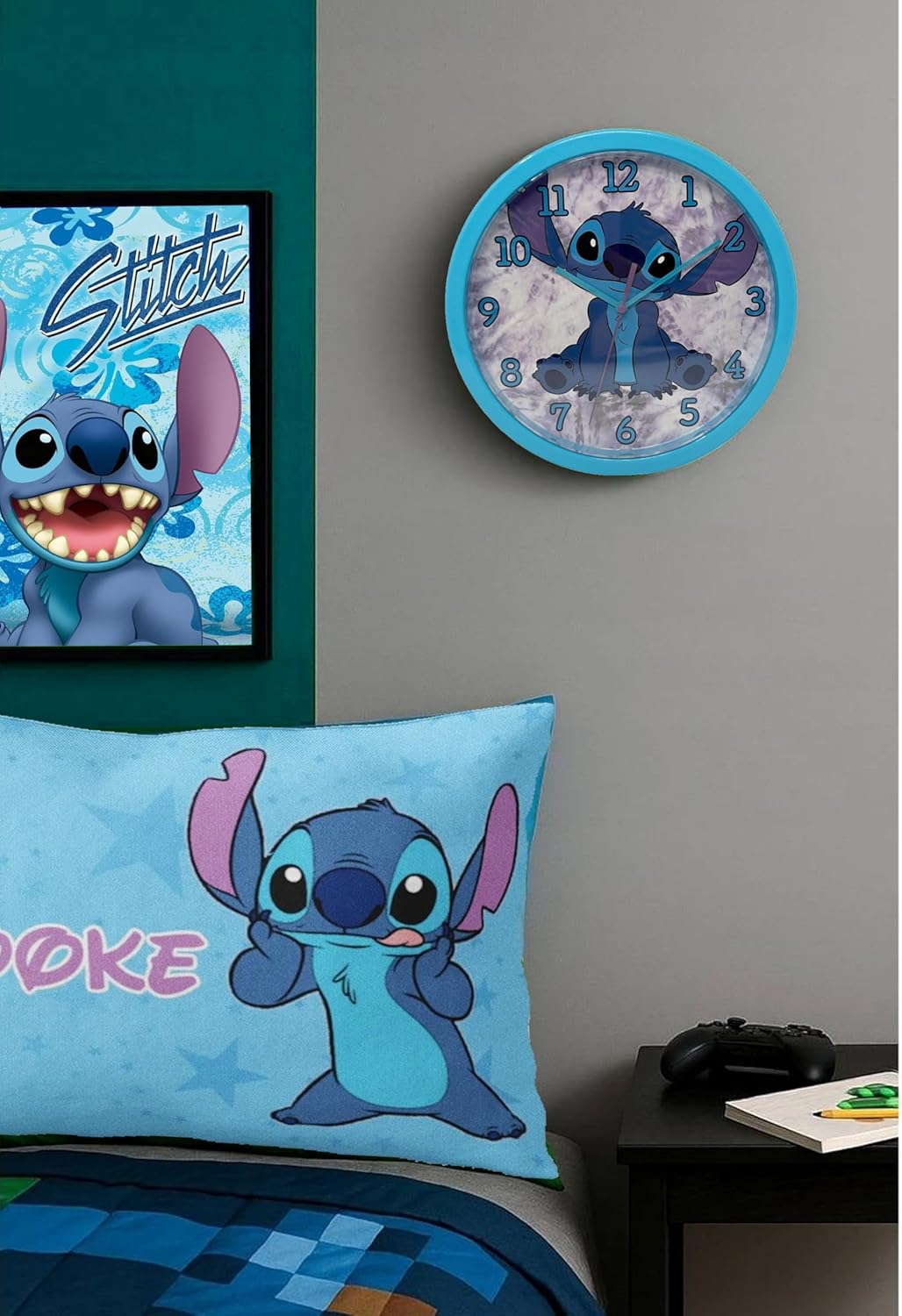 Disney Stitch Kids Licensed Round Wall Clock 25cm – view 3