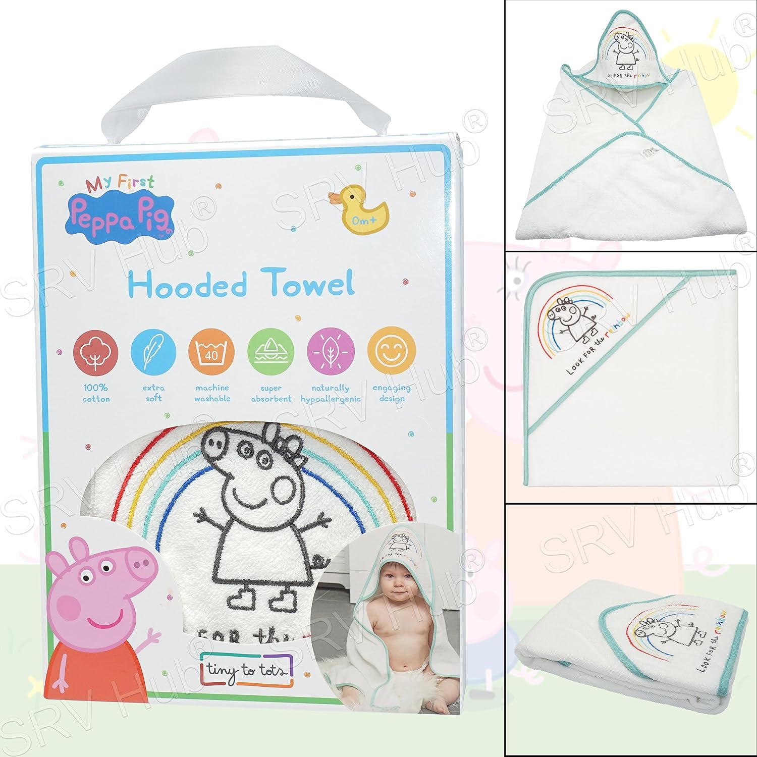 Peppa Pig Hooded Bath Towel 75cm
