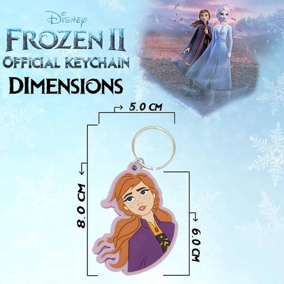 Disney Anna Kids Licensed Disney Frozen Keyring 2D Keychain – view 2