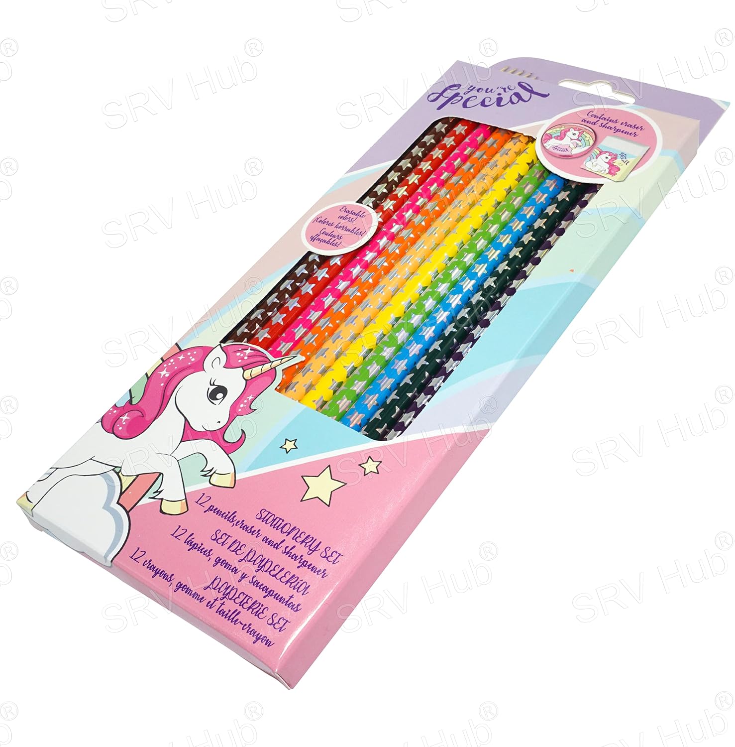 14Pcs Colouring Pencil Set - Assorted
