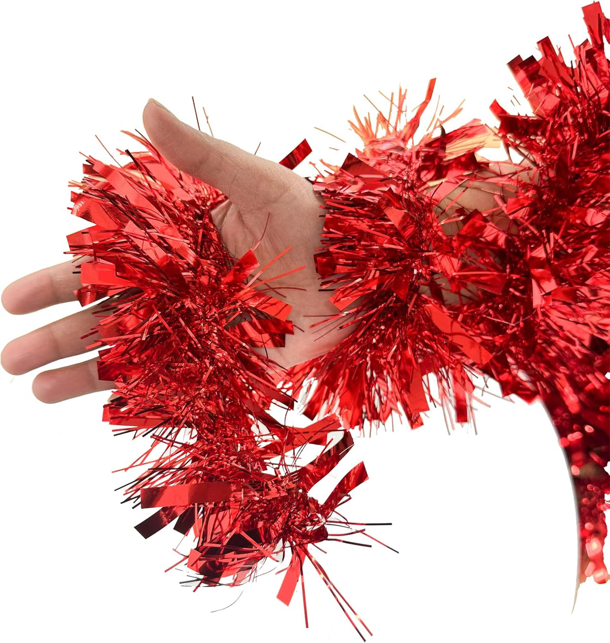 Chunky Tinsel Garland 2m - Christmas Tree Decoration