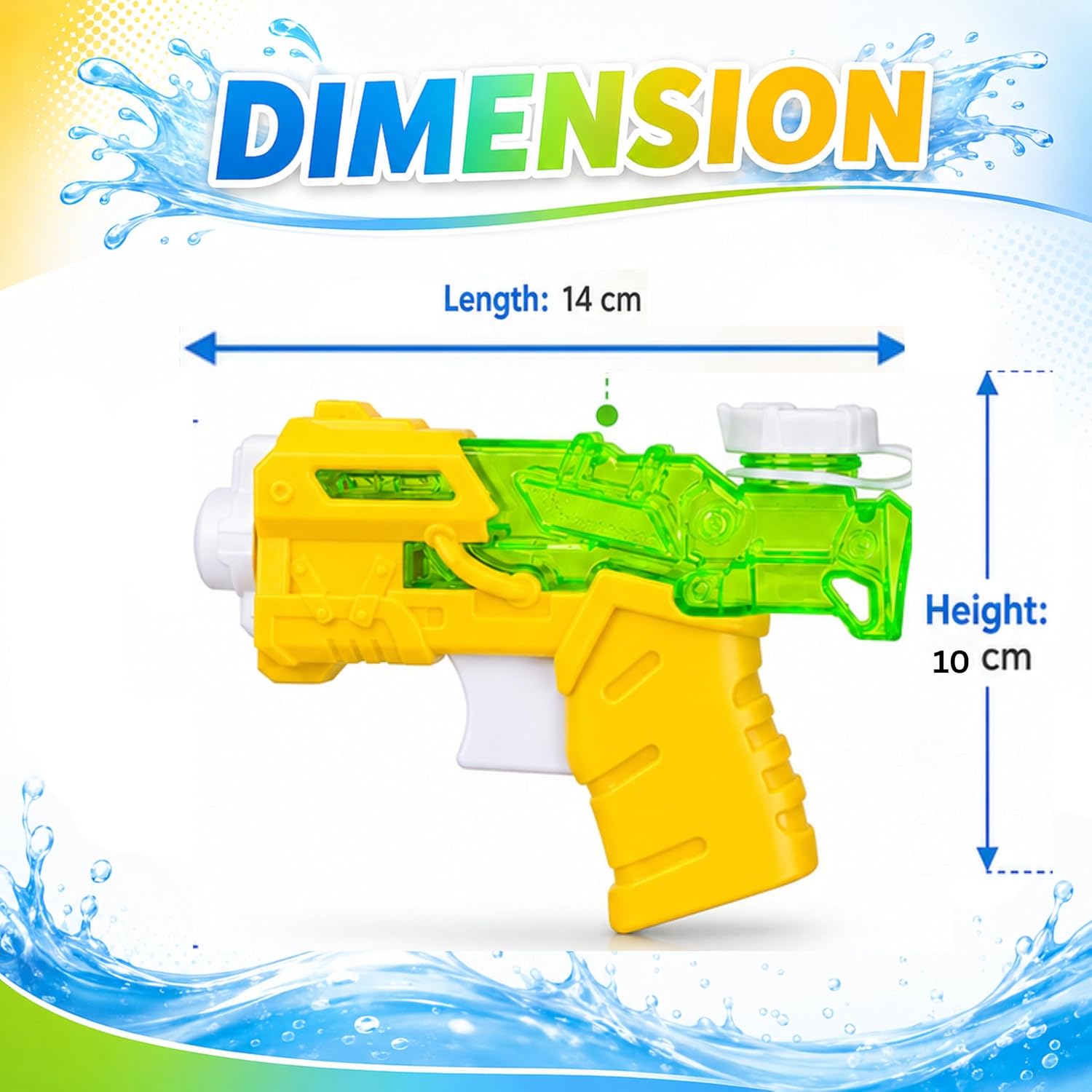 2pk Hydro Gen Water Gun 14cm with 180ml Tank