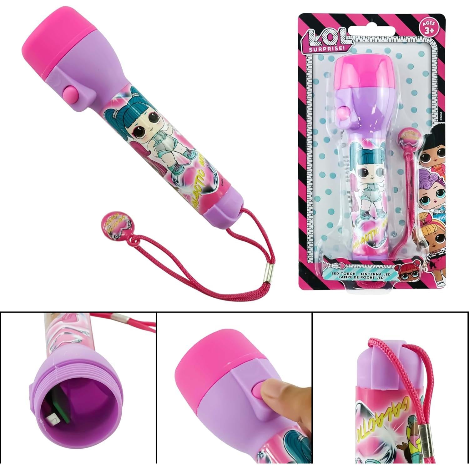 Kids LED Big Torch – Flashlight with Lanyard - Assorted