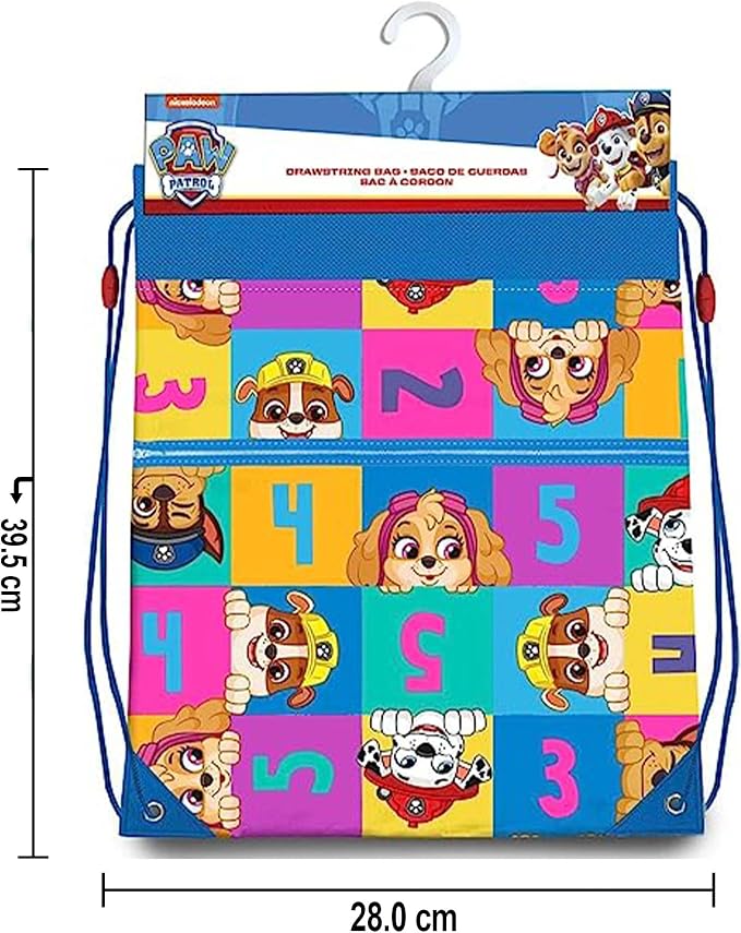 PAW Patrol Kids Licensed Water Resistant Drawstring Gym Bag – view 2