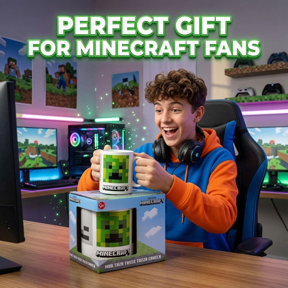 Minecraft Printed Ceramic Mug 325ml – view 8