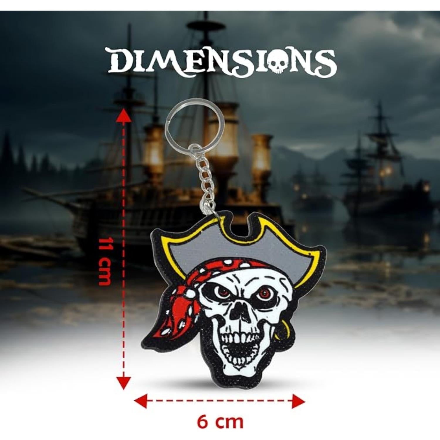 Pirate Keychains Foamex Keyring - Assorted