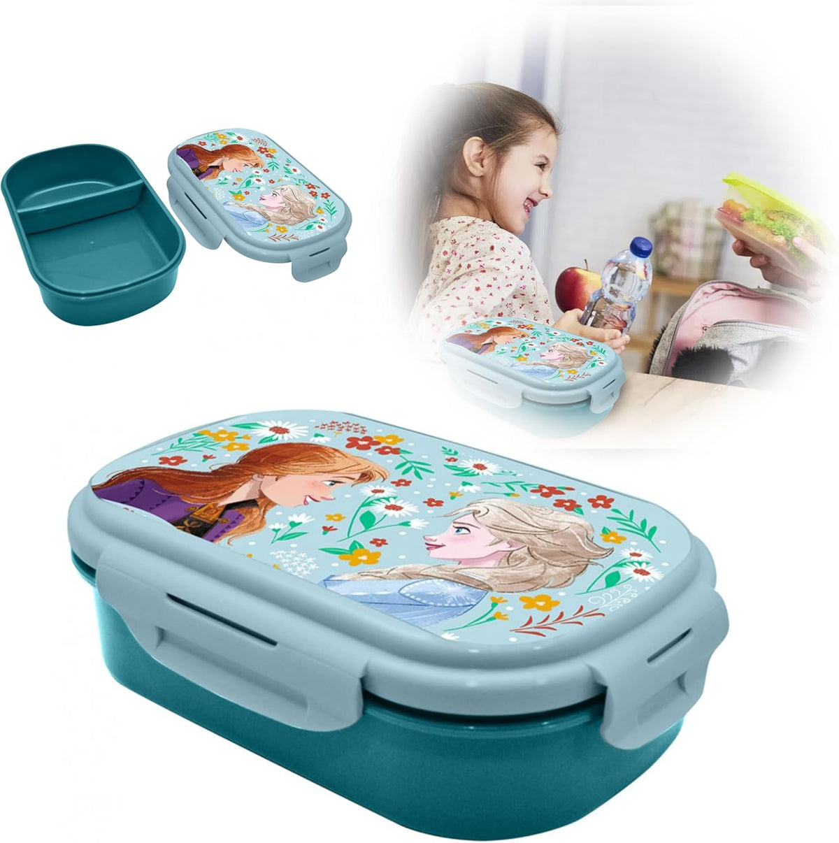 Frozen Kids Lunchbox with Cutlery 20cm