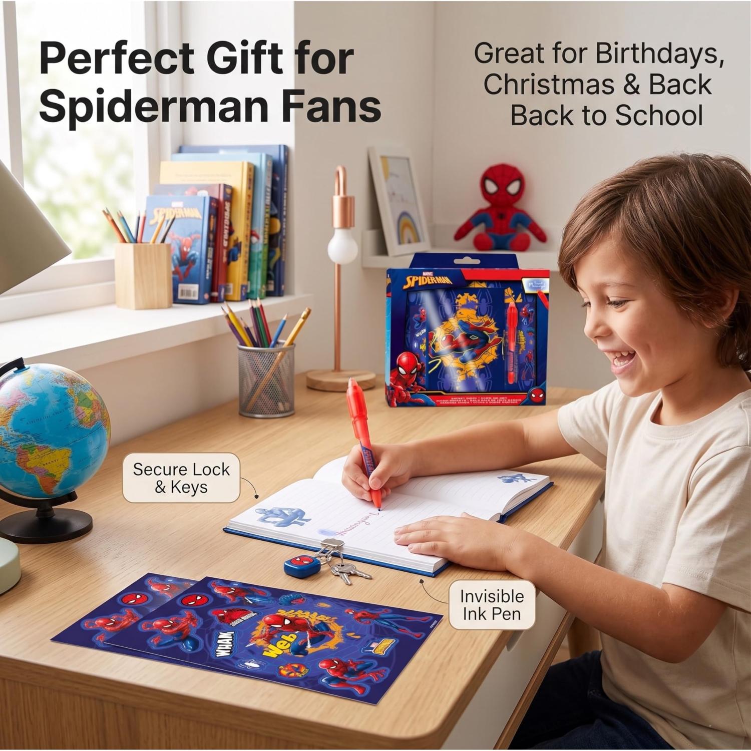 Kids Secret Diary & Magic Ink Pen Stationery Set - Assorted
