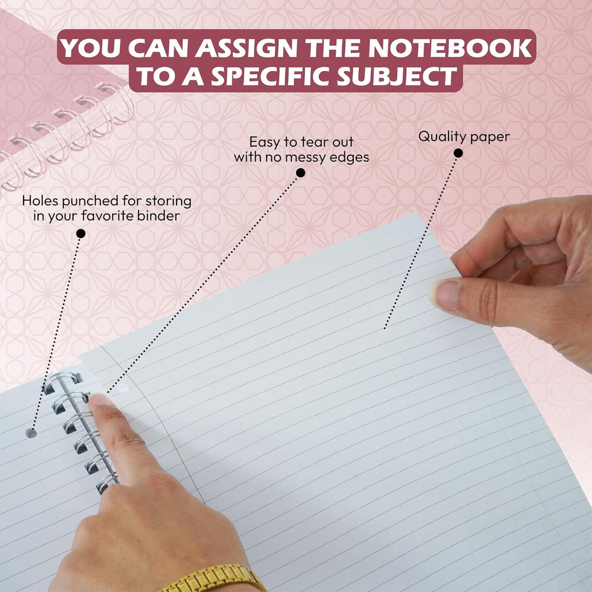 A4 Composition Notebook 180 Tear-Out Pages – view 7