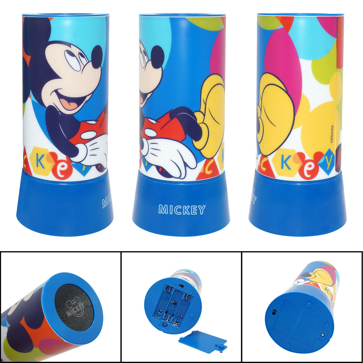 Disney Mickey Mouse Kids Licensed 19cm LED Projector Lamp – view 3